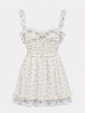NWT (S) For Love & Lemons Chateau Mini Dress